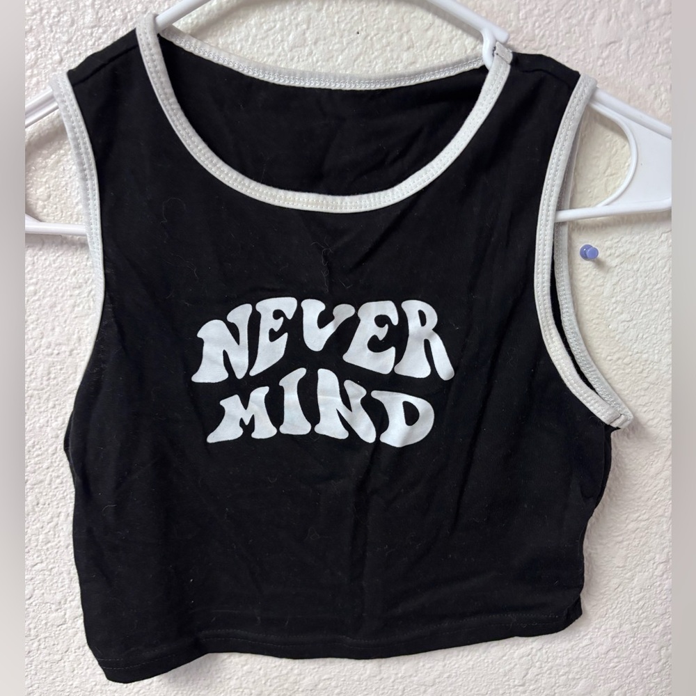 SHEIN Black and White Crop Top